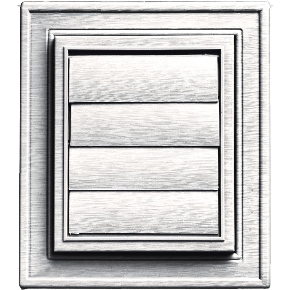 Square Exhaust Siding Vent #117-Bright White - Super Arbor