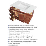 Ultraline 42 in. W x 21 in. D x 34.5 in. H Vanity Cabinet Only in Natural Alder - Super Arbor