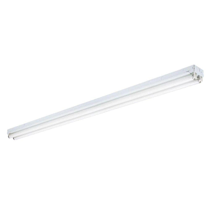 2-Light White Ceiling Commercial Strip Fluorescent Light - Super Arbor