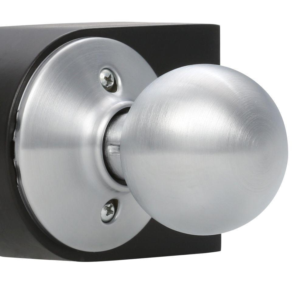 Orbit Series Satin Chrome Passage Hall/Closet Door Knob - Super Arbor