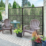 TuffBilt 2 ft. x 4ft. Matte Black Decorative Screen Panel Frame Kit - Super Arbor