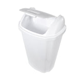 Hefty 13.5-Gallon White Plastic Trash Can with Lid