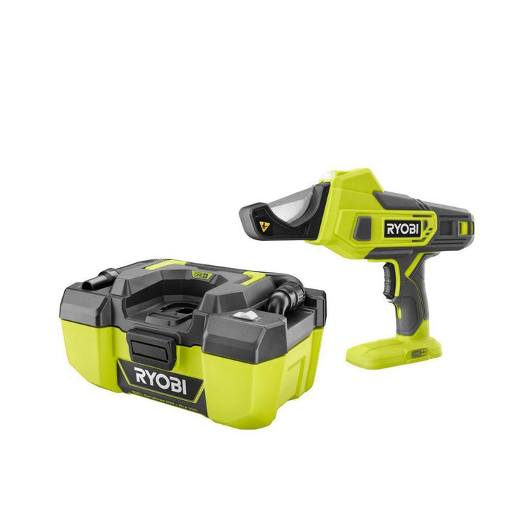 ONE+ 18-Volt Cordless PVC and PEX Cutter with 3 Gal. Project Wet/Dry Vacuum with Accessory Storage (Tools Only) - Super Arbor