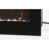 Slimline 50 in. Wall Mount and Recessed Electric Fireplace in Black - Super Arbor