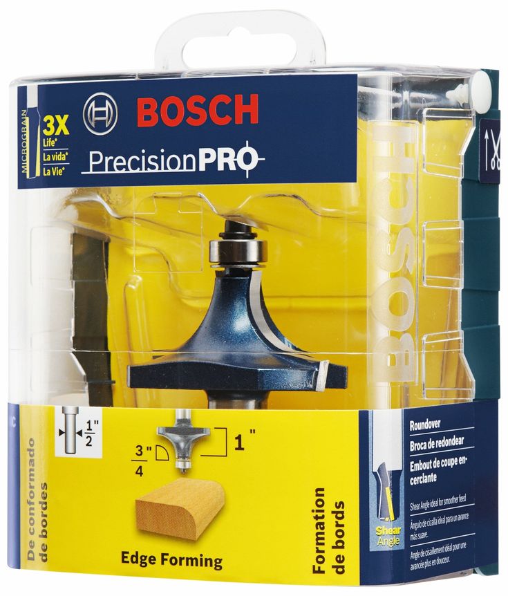 Bosch 3/4-in Carbide-Tipped Roundover Router Bit