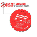 7-1/4 in. x 24-Teeth Tracking Point Framing Saw Blade - Super Arbor