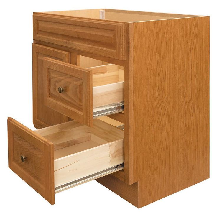 Hampton 36 in. W x 21 in. D x 33.5 in. H Bathroom Vanity Cabinet Only in Oak