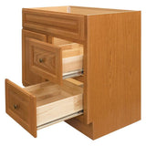 Hampton 36 in. W x 21 in. D x 33.5 in. H Bathroom Vanity Cabinet Only in Oak