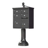 Vital 1570 8 Mailboxes 2 Parcel Lockers 1 Outgoing Pedestal Mount Cluster Box Unit - Super Arbor