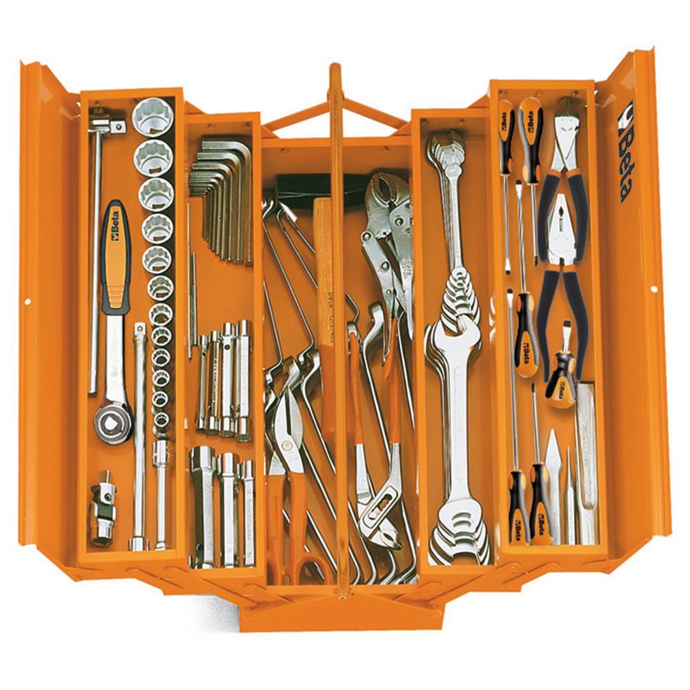 8 in. x 18 in. Cantilever Sheet Metal Tool Box in Orange - Super Arbor