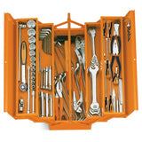 8 in. x 18 in. Cantilever Sheet Metal Tool Box in Orange - Super Arbor