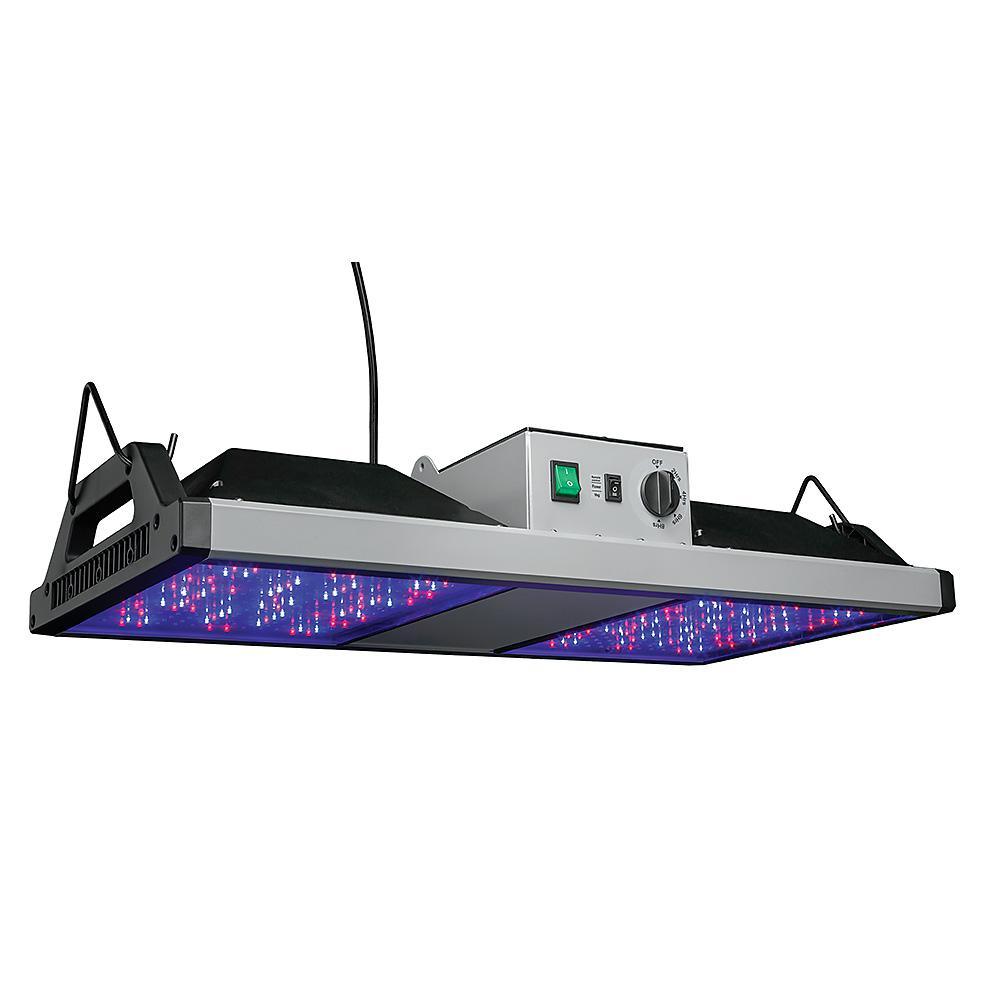 GrowElite Brushed Nickel Integrated LED 500-Watt High Output Indoor Grow Light Daylight 1000-Watt HID Replacement - Super Arbor
