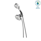 ActivTouch 9-Spray 3.7 in. Dual Wall Mount Fixed and Handheld Shower Head in Chrome