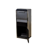 Winfield Black with Stainless Steel Free-Standing Locking Parcel Box - Super Arbor