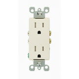 Decora 15 Amp Tamper Resistant Duplex Outlet, Brown - Super Arbor