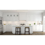 Low Profile 4 ft. 3600 Lumens Integrated LED White Wraparound Ceiling Light Direct Wire 4000K Bright White