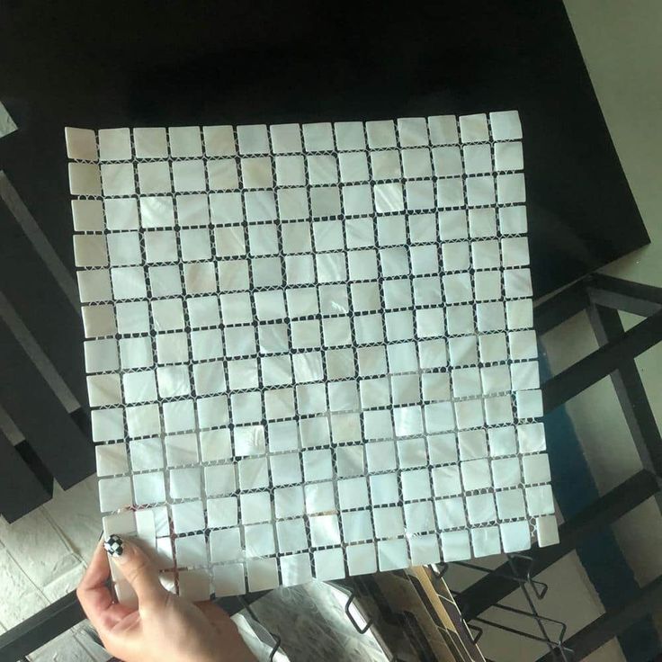 Art3d 12 in. x 12 in. Mother of Pearl Shell Mosaic Tile Backsplash in White