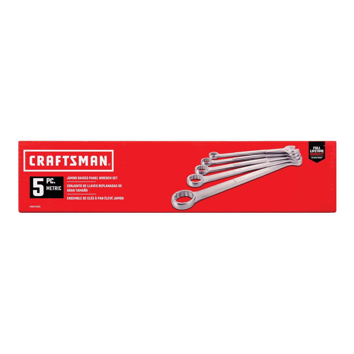 Craftsman 12 Point Metric Jumbo Combination Wrench Set, 5 pc