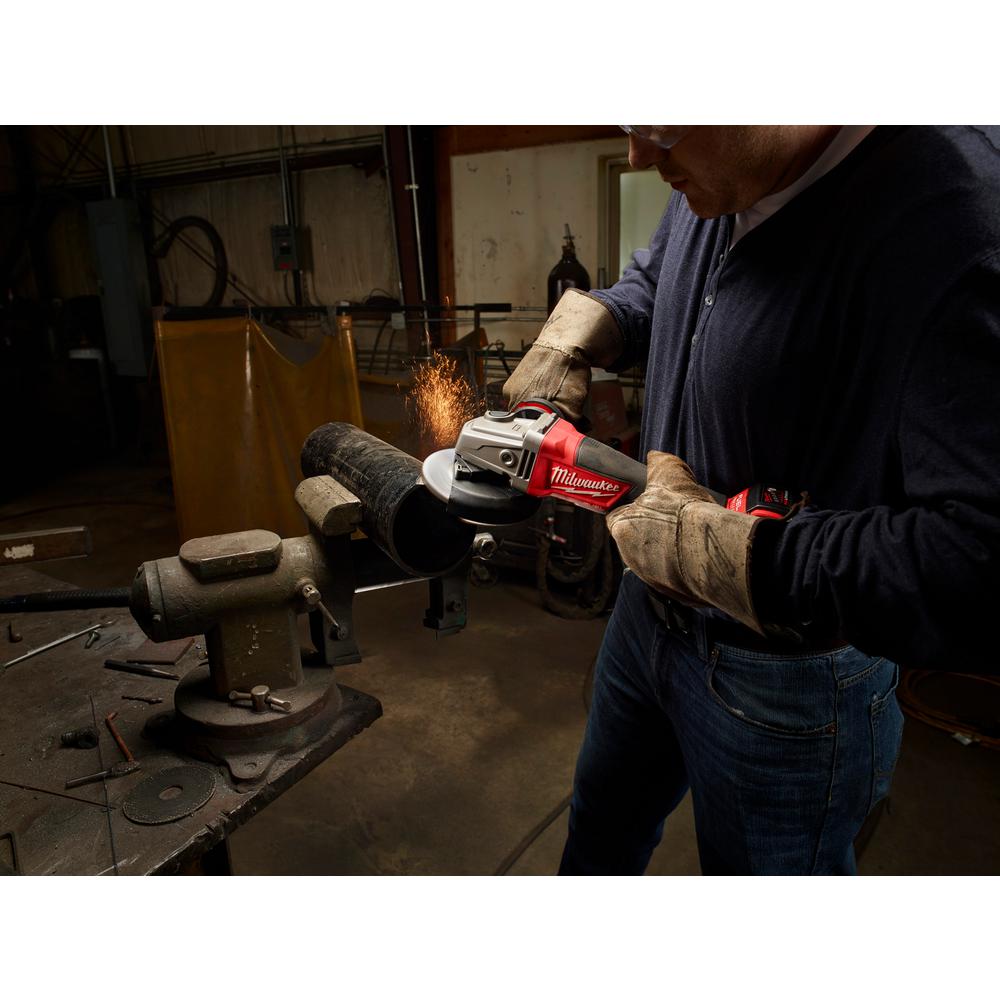 M18 FUEL 18-Volt Lithium-Ion Brushless 9 in. Cordless Cut Off Saw & 4-1/2 in. Grinder with Paddle Switch (2-Tool) - Super Arbor
