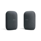 Nest Audio - Smart Speaker with Google Assistant in Chalk (2-Pack) - Super Arbor