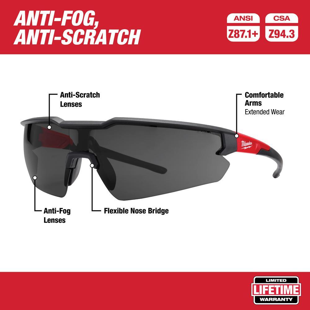 Safety Glasses with Clear/ Tinted Lenses (2-Pack) - Super Arbor