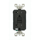 20 Amp 125-Volt Duplex Self-Test Tamper Resistant/Weather Resistant GFCI Outlet, White - Super Arbor