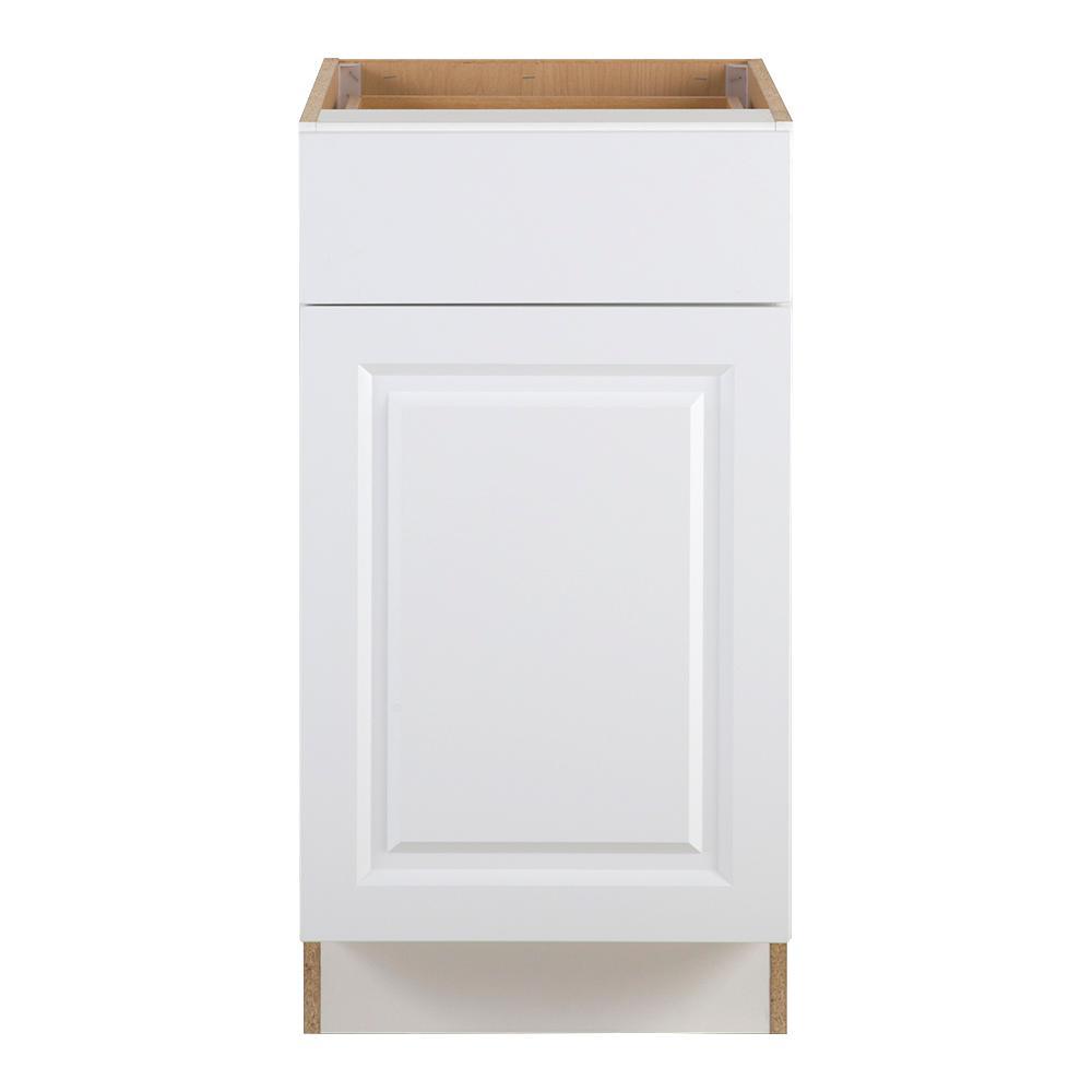 Benton Assembled 12x34.5x24.5 in. Base Cabinet with Soft Close Full Extension Drawer in White - Super Arbor