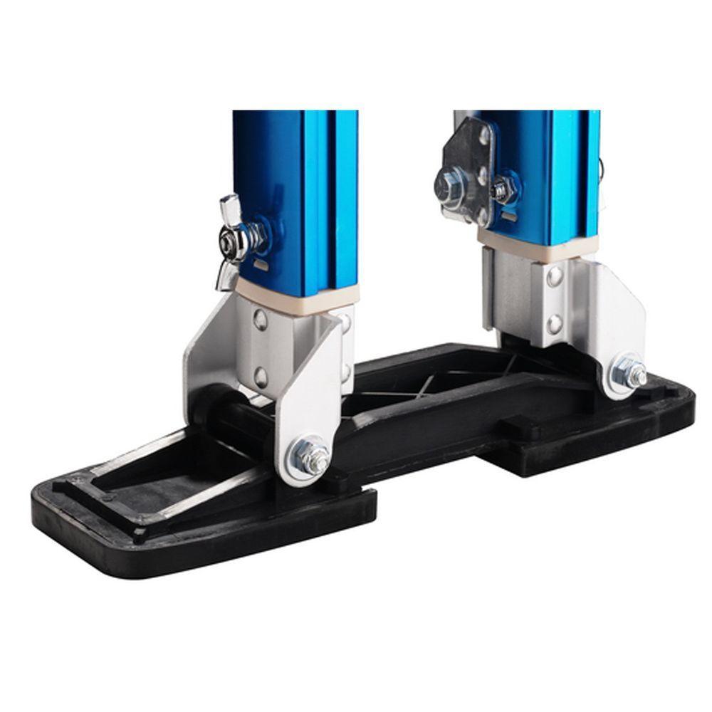 24 in. to 40 in. Adjustable Height Drywall Stilts in Blue - Super Arbor