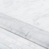 Jeffrey Court Carrara White 6 in. x 12 in. Honed Marble Wall and Floor Tile (1 sq. ft. / pack)
