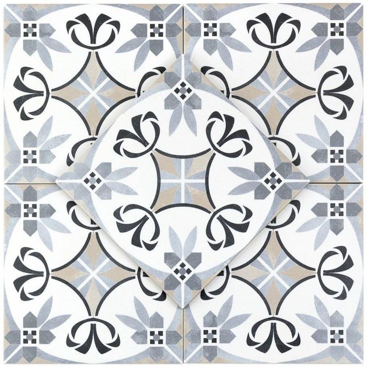 Royale Gray Encuastic 9x9 Glazed Porcelain Tile