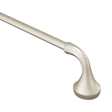 Eva 4-Piece Bath Hardware Set with 24 in. Towel Bar, Paper Holder, Towel Ring, and Robe Hook in Brushed Nickel