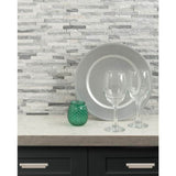 MSI Alaska Gray Split Face 12 in. x 12 in. x 10 mm Textured Marble Mesh-Mounted Mosaic Tile (10 sq. ft. / case)