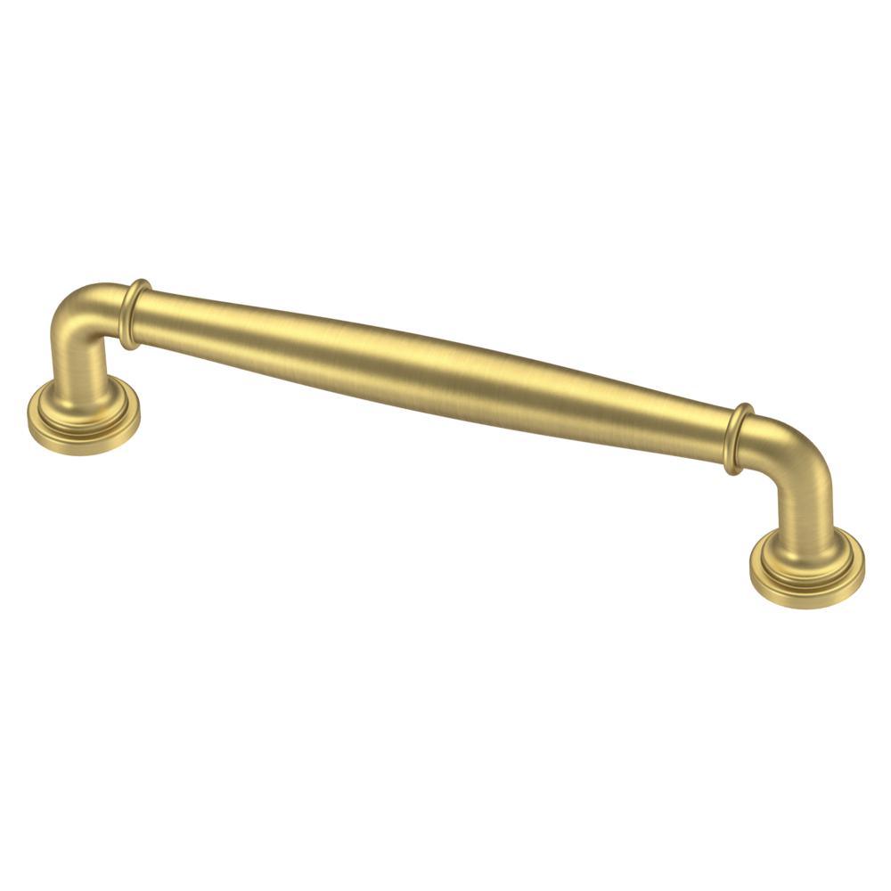 Classic Elegance 3 in. (76mm) Center-to-Center Brushed Brass Drawer Pull - Super Arbor