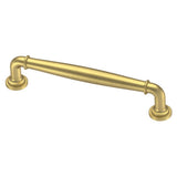 Classic Elegance 3 in. (76mm) Center-to-Center Brushed Brass Drawer Pull - Super Arbor