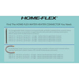 3/4 in. FIP x 3/4 in. MIP x 18 in. Stainless Steel Water Heater Connector - Super Arbor