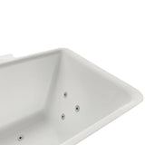 Catania 68 in. Acrylic Flatbottom Whirlpool Bathtub in White - Super Arbor