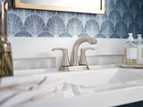 Moen Graeden Spot Resist Brushed Nickel 2-Handle 4-in Centerset WaterSense Bathroom Sink Faucet with Drain and Deck Plate