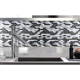 12 in. x 12 in. Grey Peel and Stick Tile Backsplash for Kitchen (10-Pack)