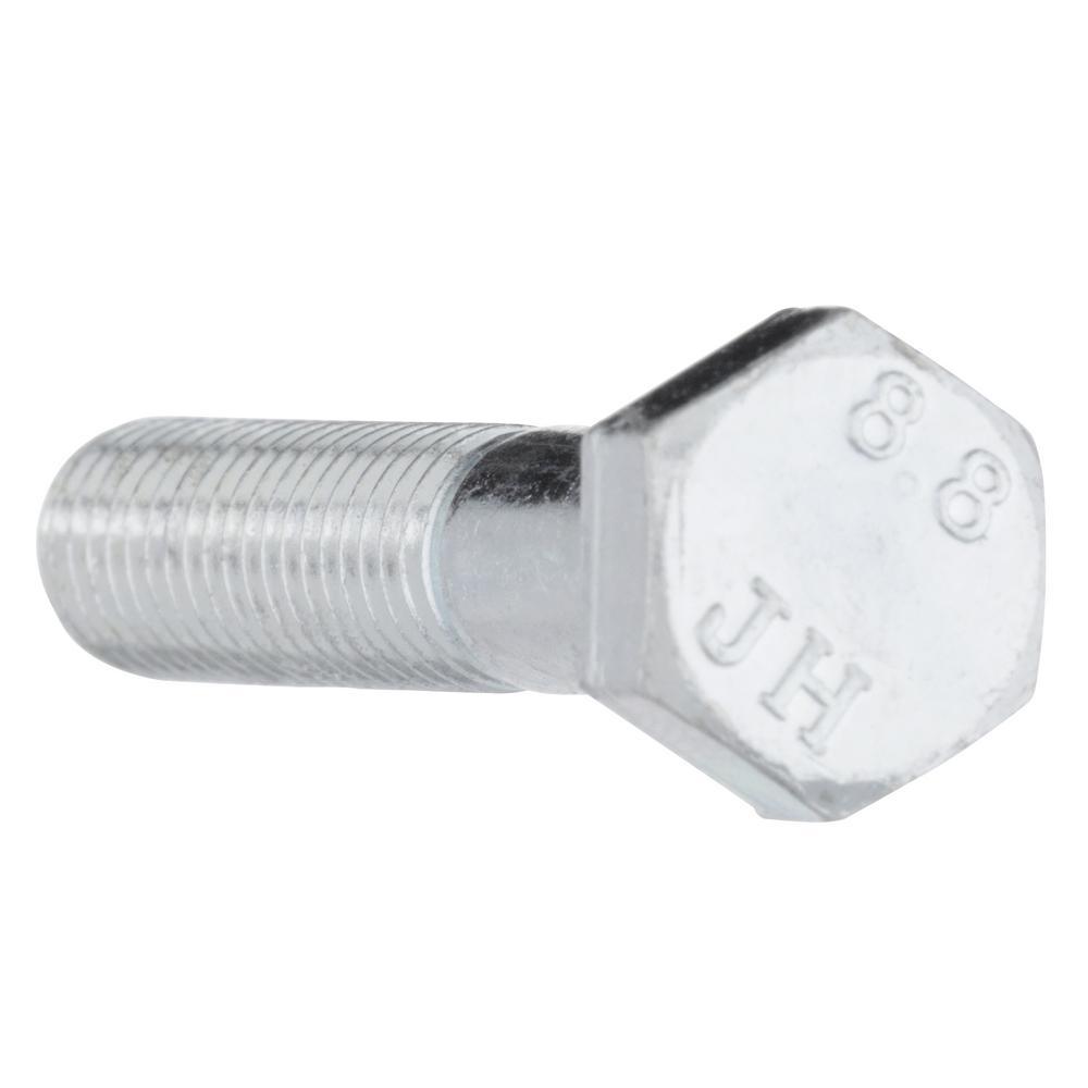 M8-1.25 x 40 mm Class 8.8 Zinc Plated Hex Bolt - Super Arbor
