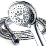 5-Spray Setting LED Handheld Shower in Chrome - Super Arbor