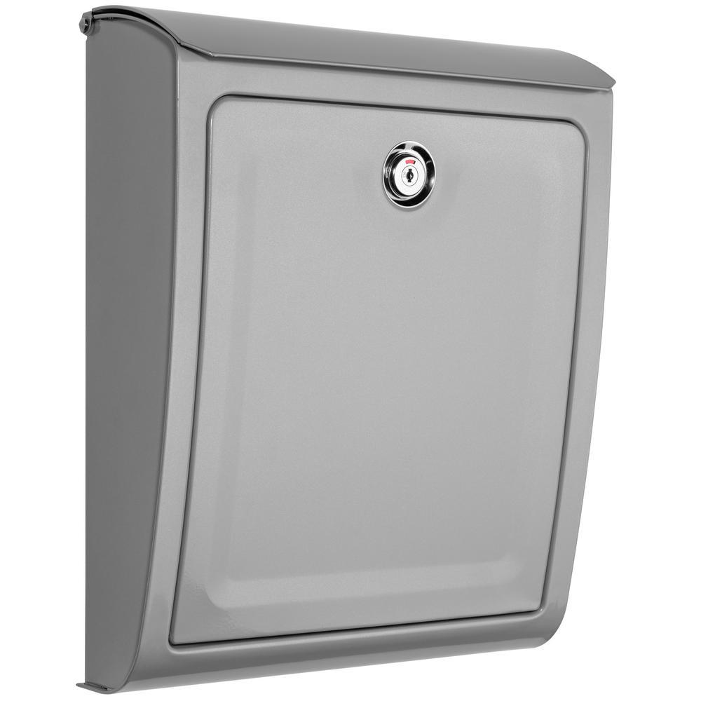 Sienna Black Wall Mount Locking Mailbox - Super Arbor