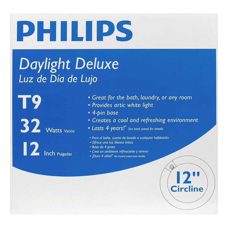 Philips 32-Watt 12 in. T9 Circline Linear Fluorescent Tube Light Bulb, Daylight Deluxe (6500K)