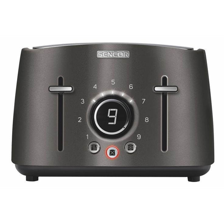 4-Slice Red Toaster with Rack