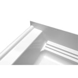 A2 60 in. x 34 in. Single Threshold Center Drain Shower Base in White