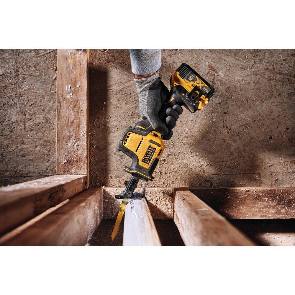 ATOMIC 20-Volt MAX Lithium-Ion Cordless One-Handed Reciprocating Saw Kit with Battery 5.0Ah, Charger and Bag - Super Arbor