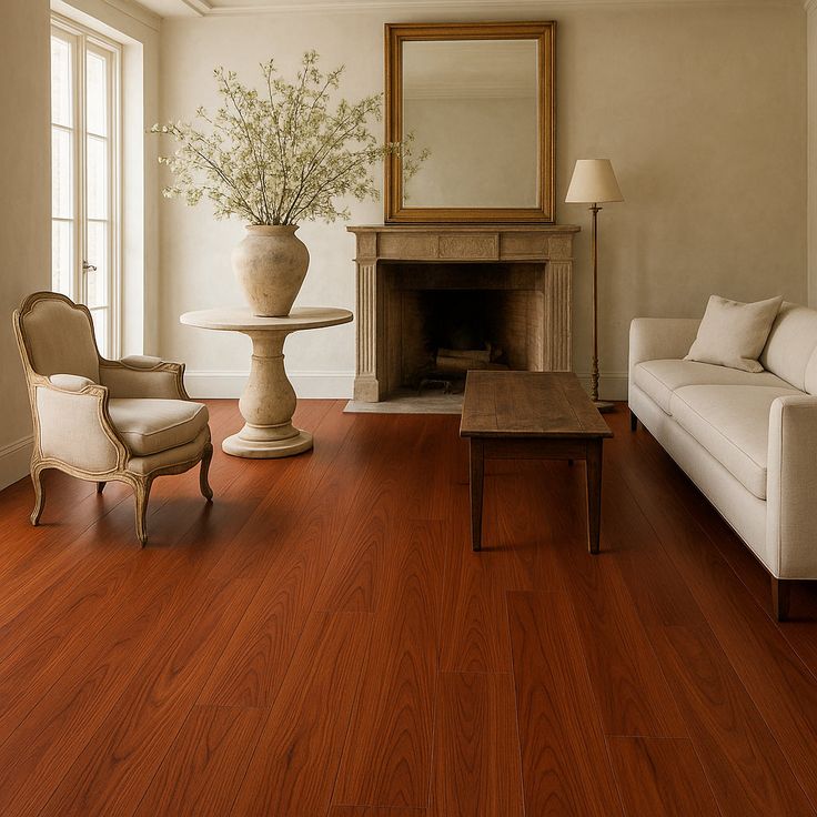 Edgewood Cherry 22 MIL x 8.7 in. W x 59 in. L Waterproof Click Lock Luxury Vinyl Plank Flooring (25 sq. ft./Case)
