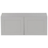 Cambridge Shaker Assembled 30x42x12.5 in. Wall Cabinet with 2 Soft Close Doors in White - Super Arbor