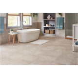 TrafficMaster Portland Stone Gray 18 in. x 18 in. Glazed Ceramic Floor and Wall Tile (17.44 sq. ft. / case)