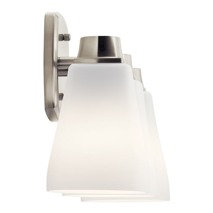 DELTA Sandover 3-Light Nickel Traditional Vanity Light
