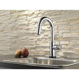 Delta Trinsic Touch Chrome 1-Handle Deck-Mount Pull-Down Touch Kitchen Faucet